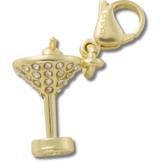 Women / Men / Kids Crocs - Gold Martini Charm Jibbitz charm