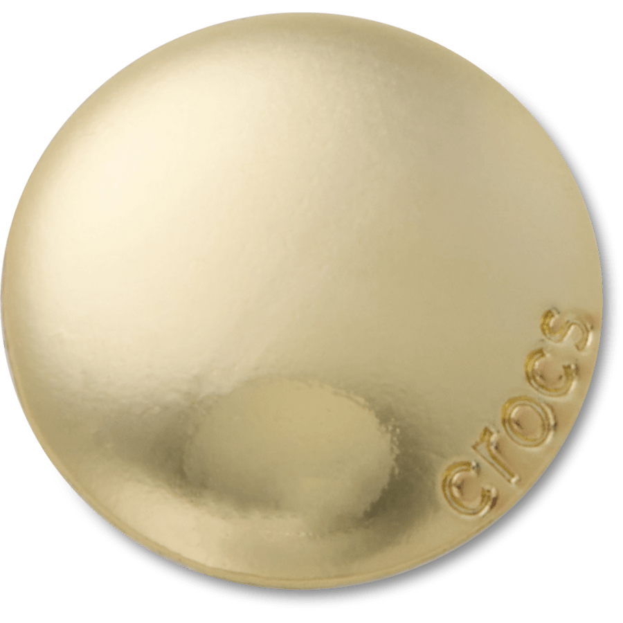 Women / Men Crocs - Large Gold Circle Stud Jibbitz™ charms
