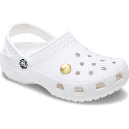 Women / Men Crocs - Large Gold Circle Stud Jibbitz™ charms