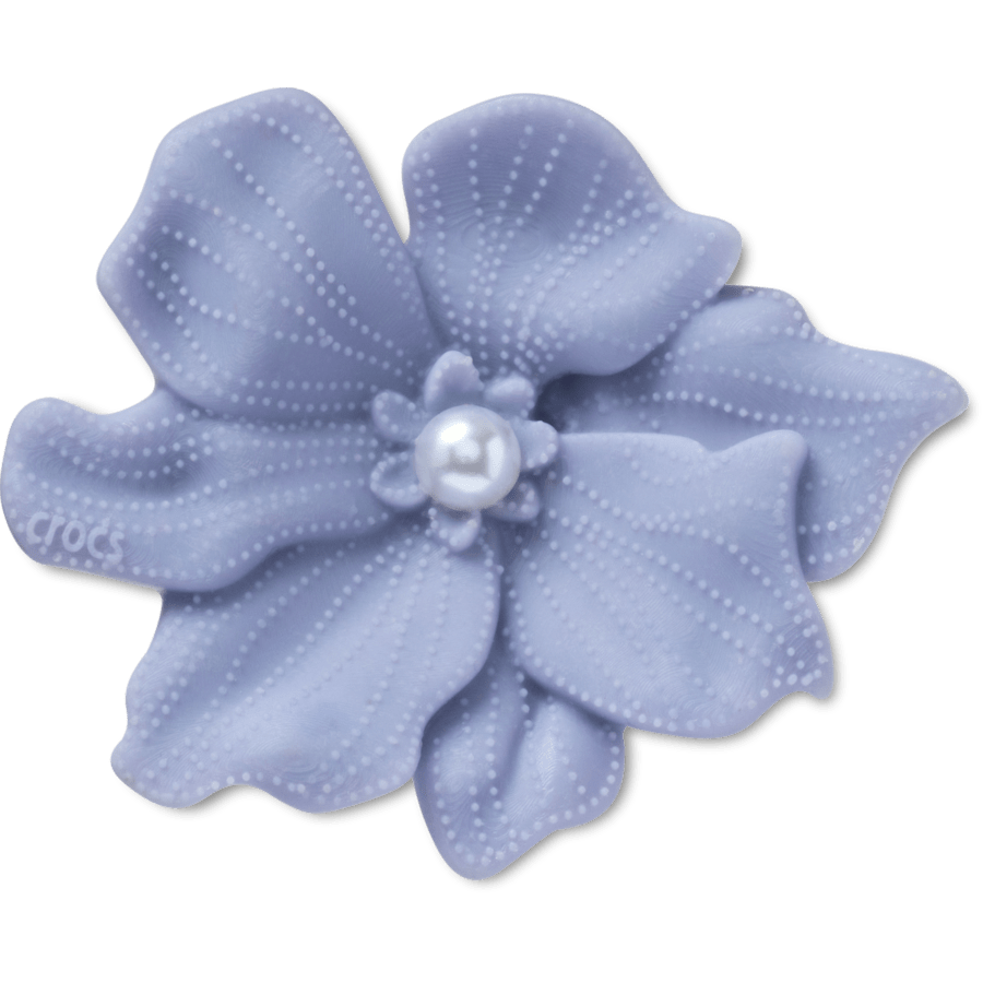 Women / Men Crocs - Periwinkle Flower with Pearl Jibbitz™ charms
