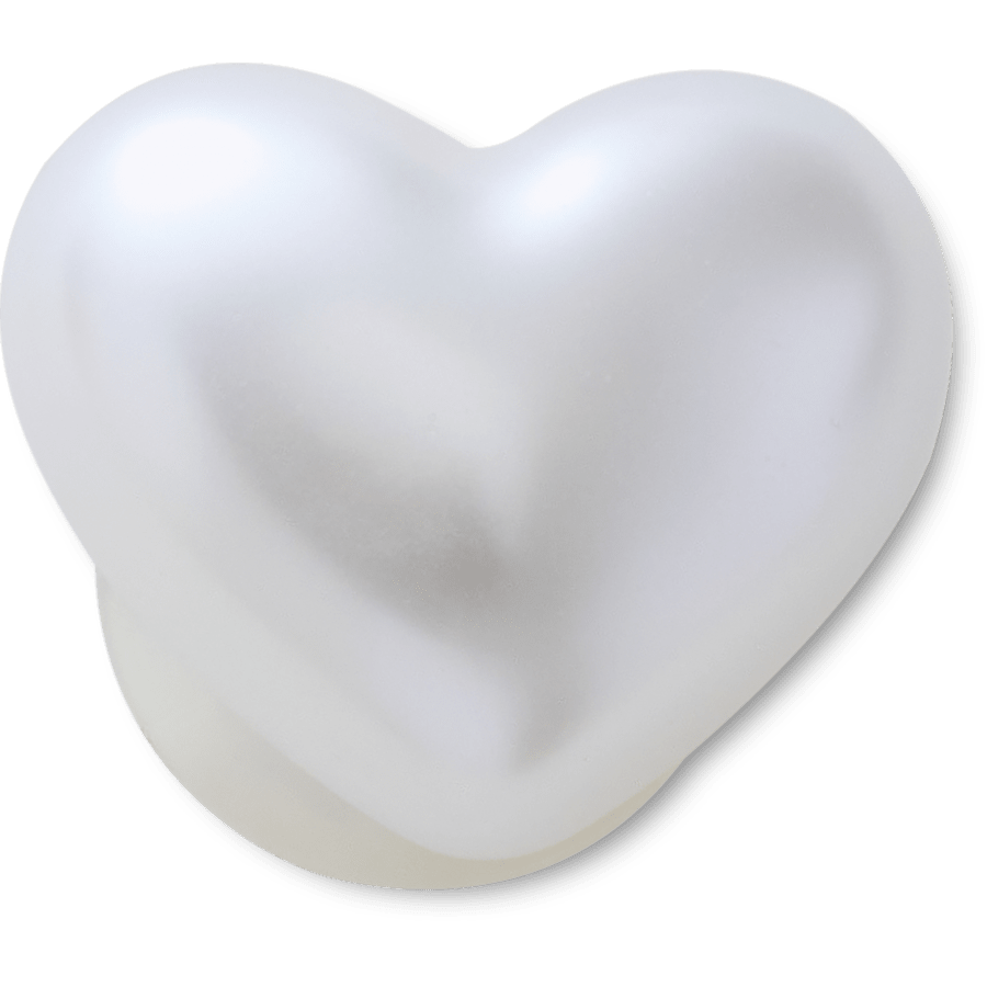 Women / Men Crocs - Pearl Heart Jibbitz™ charms