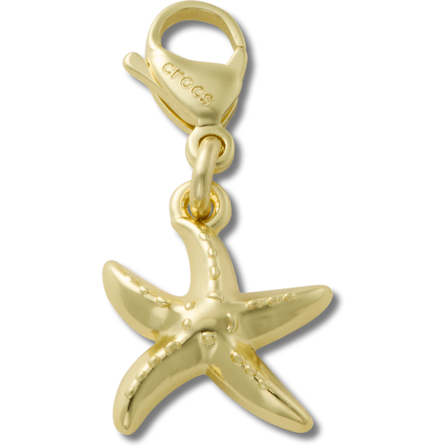 Women / Men / Kids Crocs - Gold Starfish Charm Jibbitz charm