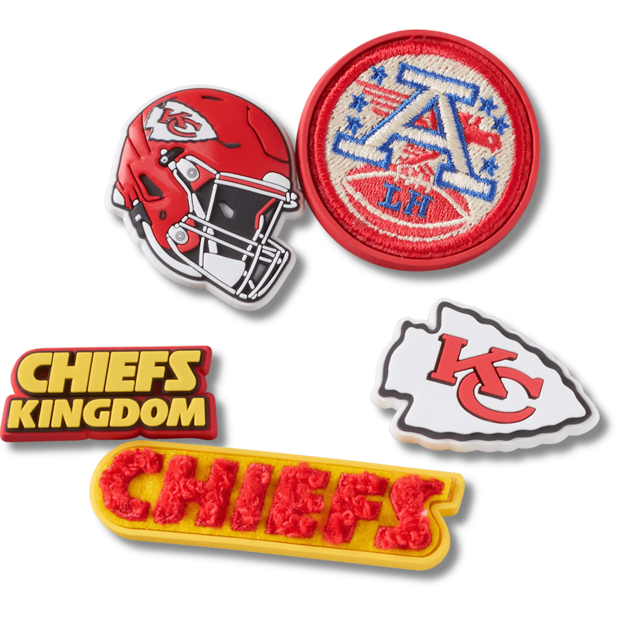 Women / Men Crocs - NFL Kansas City Chiefs 5 Pack Jibbitz Shoe Charm