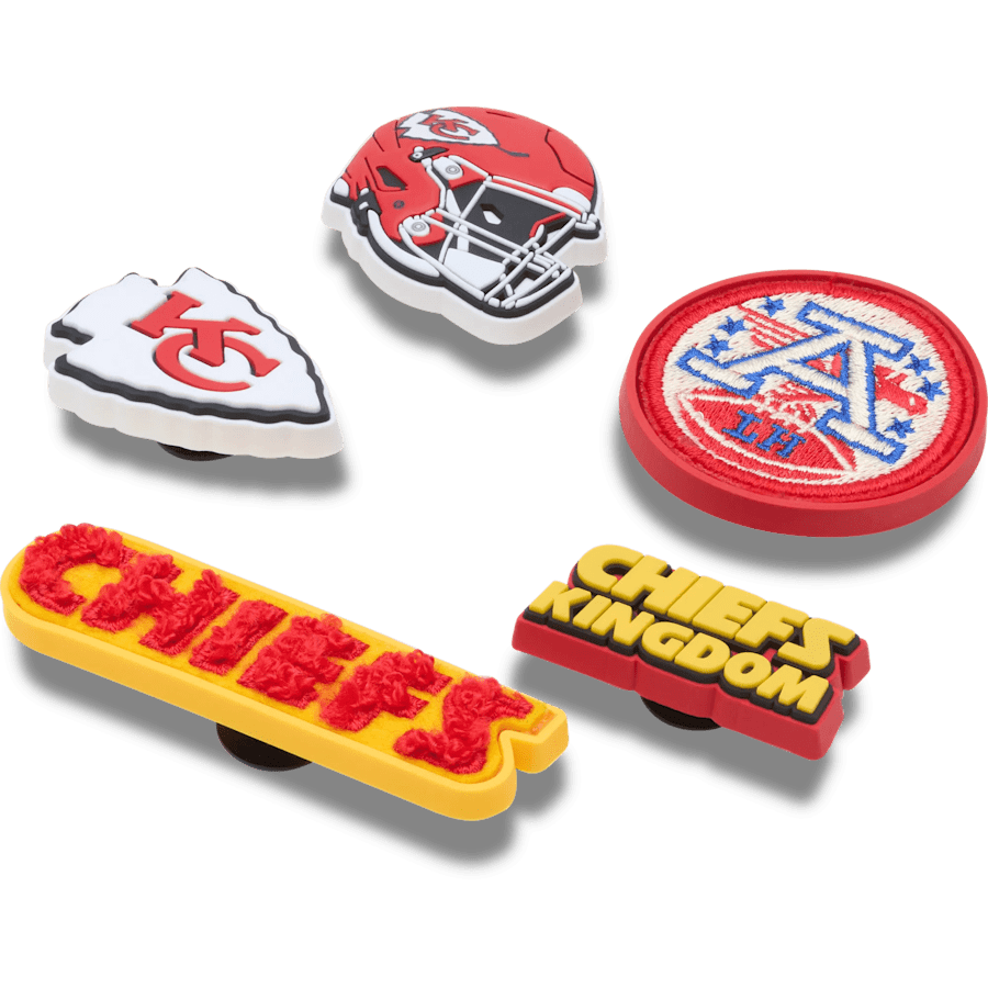 Women / Men Crocs - NFL Kansas City Chiefs 5 Pack Jibbitz Shoe Charm