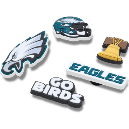 Women / Men Crocs - NFL Philadelphia Eagles 5 Pack Jibbitz Shoe Charm