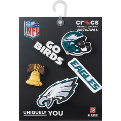 Crocs NFL Philadelphia Eagles 5 Pack Jibbitz Shoe Charm Women|Men|Jibbitz™ Charms