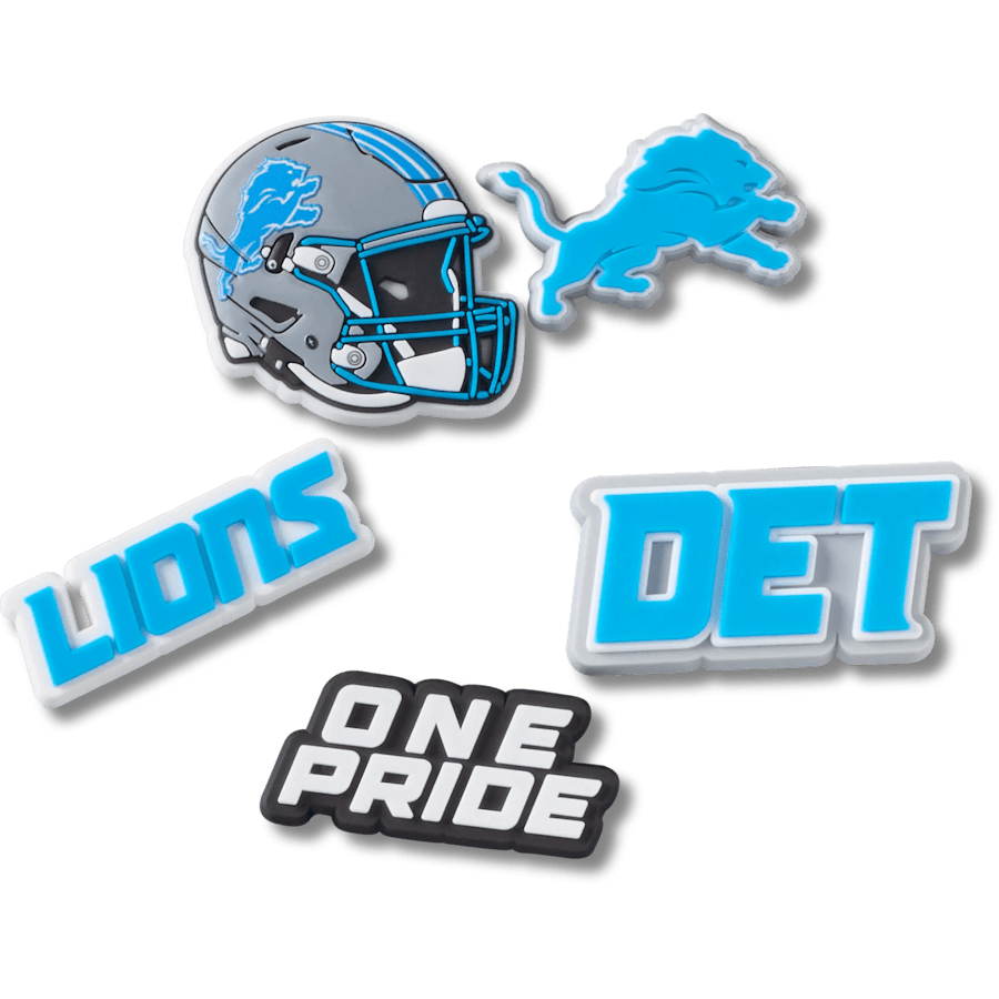 Women / Men Crocs - NFL Detroit Lions 5 Pack Jibbitz Shoe Charm