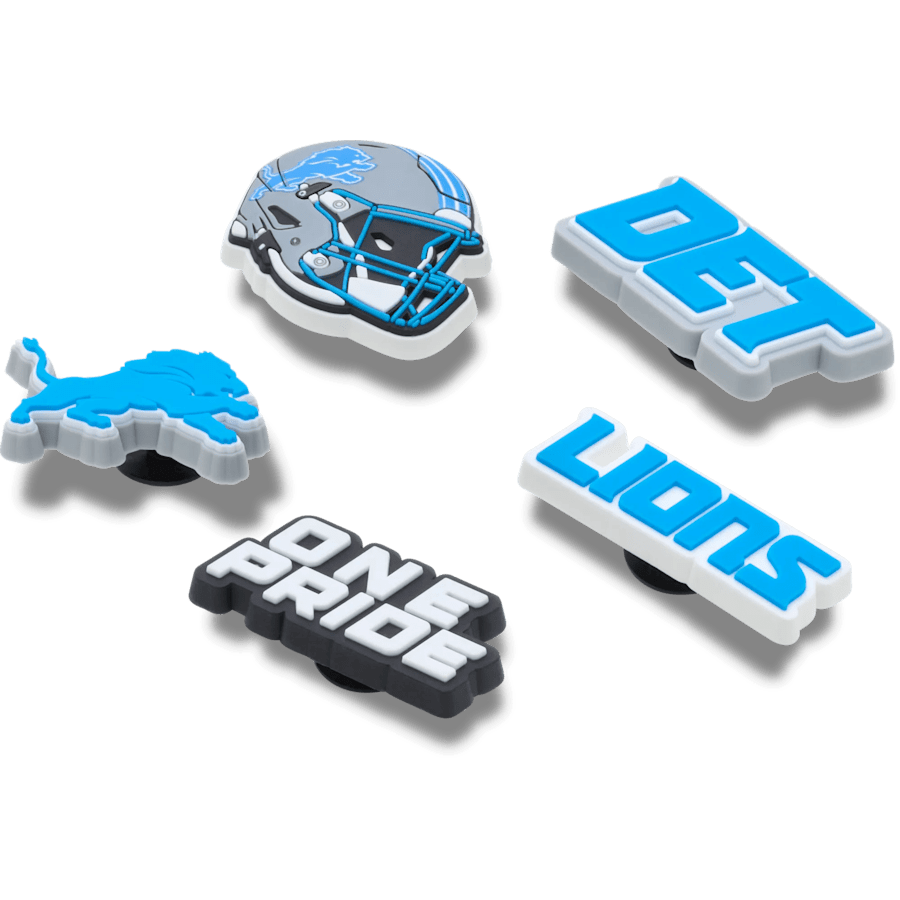 Women / Men Crocs - NFL Detroit Lions 5 Pack Jibbitz Shoe Charm