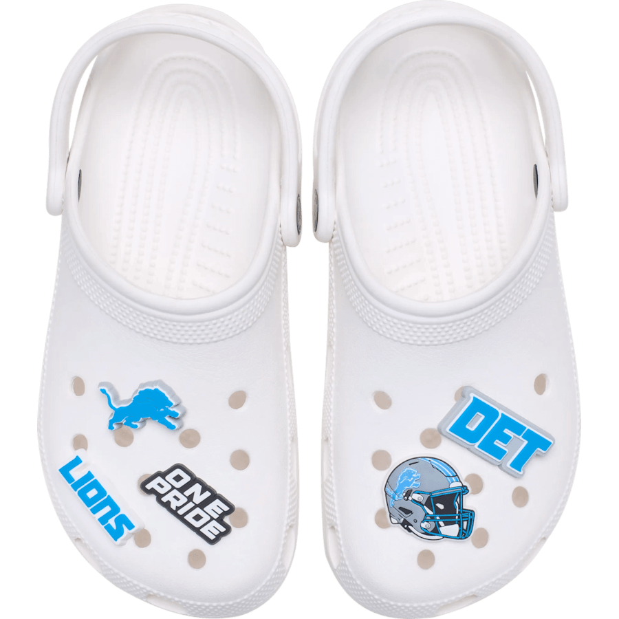 Women / Men Crocs - NFL Detroit Lions 5 Pack Jibbitz Shoe Charm