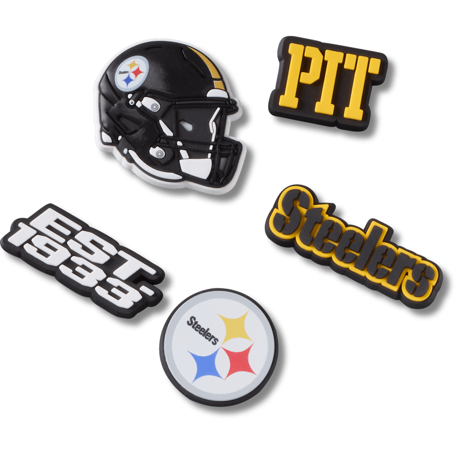 Women / Men Crocs - NFL Pittsburgh Steelers 5 Pack Jibbitz Shoe Charm