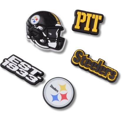 Women / Men Crocs - NFL Pittsburgh Steelers 5 Pack Jibbitz Shoe Charm