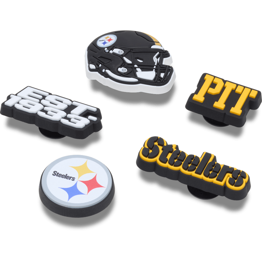 Women / Men Crocs - NFL Pittsburgh Steelers 5 Pack Jibbitz Shoe Charm