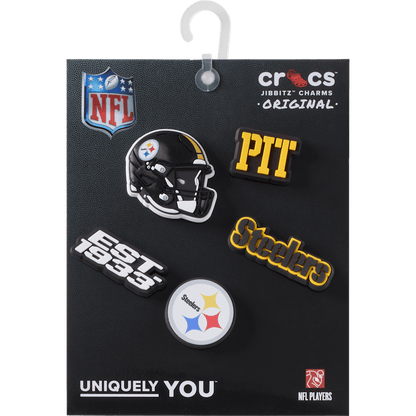 Women / Men Crocs - NFL Pittsburgh Steelers 5 Pack Jibbitz Shoe Charm