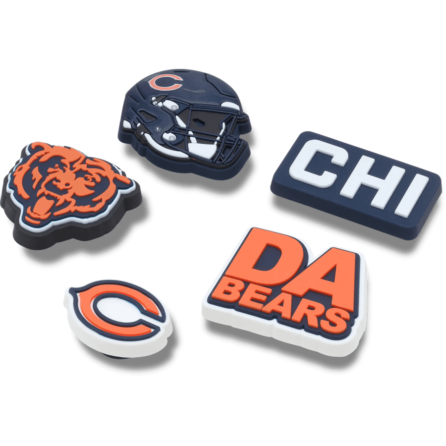 Women / Men Crocs - NFL Chicago Bears 5 Pack Jibbitz Shoe Charm