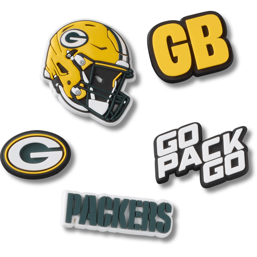 Women / Men Crocs - NFL Green Bay Packers 5 Pack Jibbitz Shoe Charm