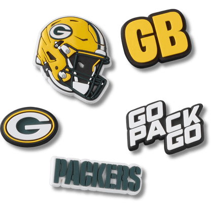 Women / Men Crocs - NFL Green Bay Packers 5 Pack Jibbitz Shoe Charm