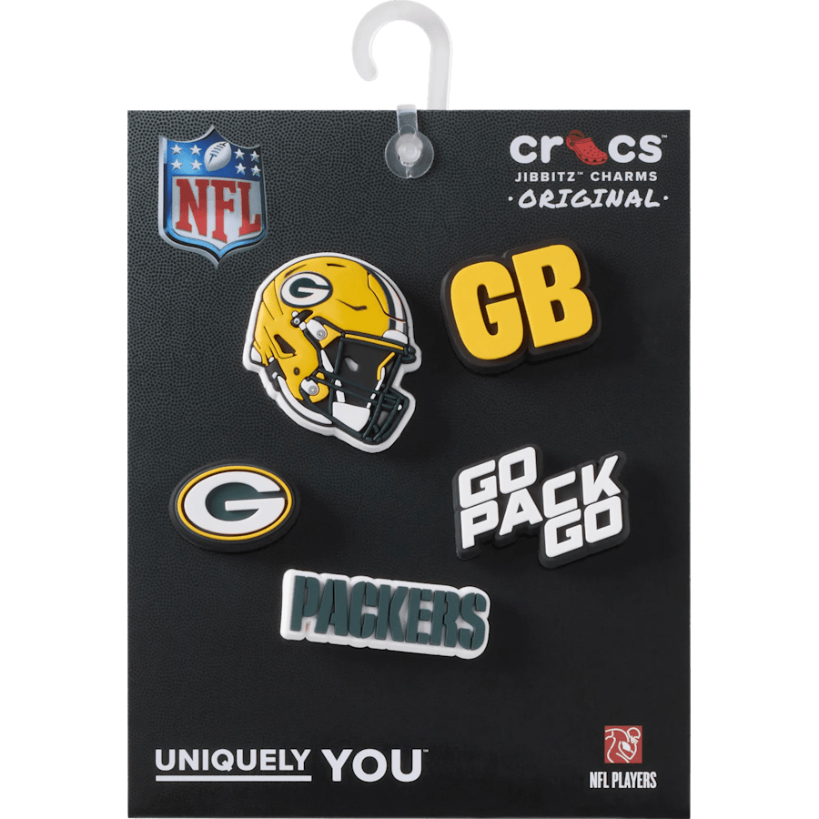 Women / Men Crocs - NFL Green Bay Packers 5 Pack Jibbitz Shoe Charm
