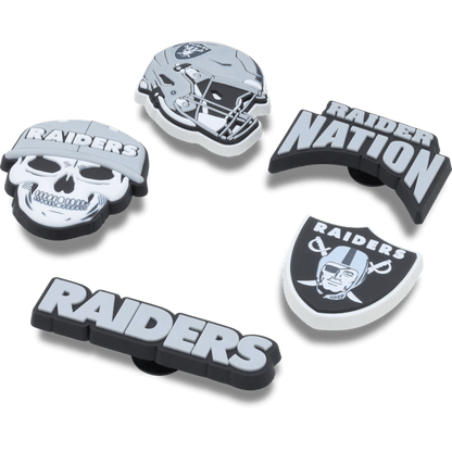 Women / Men Crocs - NFL Las Vegas Raiders 5 Pack Jibbitz Shoe Charm