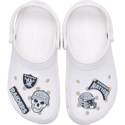 Women / Men Crocs - NFL Las Vegas Raiders 5 Pack Jibbitz Shoe Charm