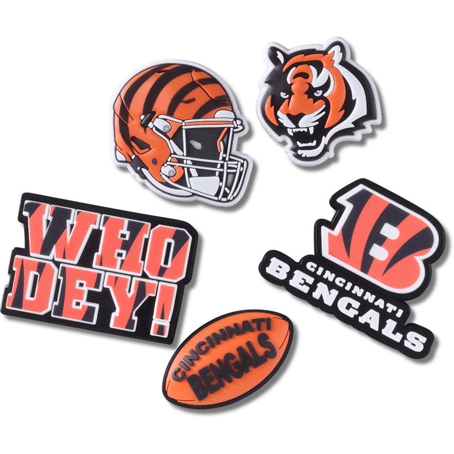 Women / Men Crocs - NFL Cincinnati Bengals 5 Pack Jibbitz Shoe Charm