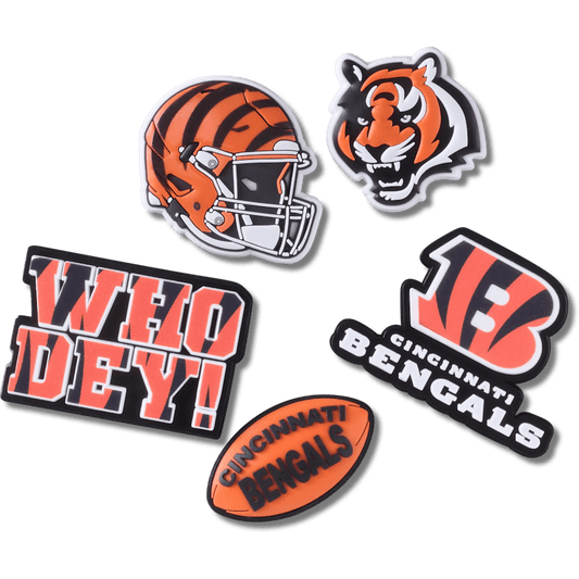 Women / Men Crocs - NFL Cincinnati Bengals 5 Pack Jibbitz Shoe Charm