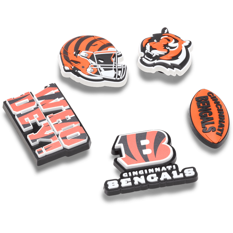 Women / Men Crocs - NFL Cincinnati Bengals 5 Pack Jibbitz Shoe Charm