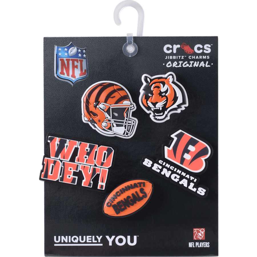 Women / Men Crocs - NFL Cincinnati Bengals 5 Pack Jibbitz Shoe Charm