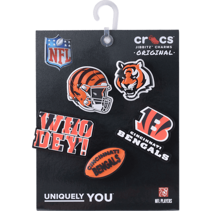 Women / Men Crocs - NFL Cincinnati Bengals 5 Pack Jibbitz Shoe Charm
