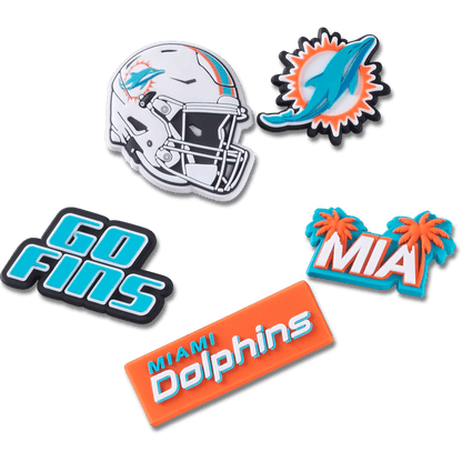 Women / Men Crocs - NFL Miami Dolphins 5 Pack Jibbitz Shoe Charm