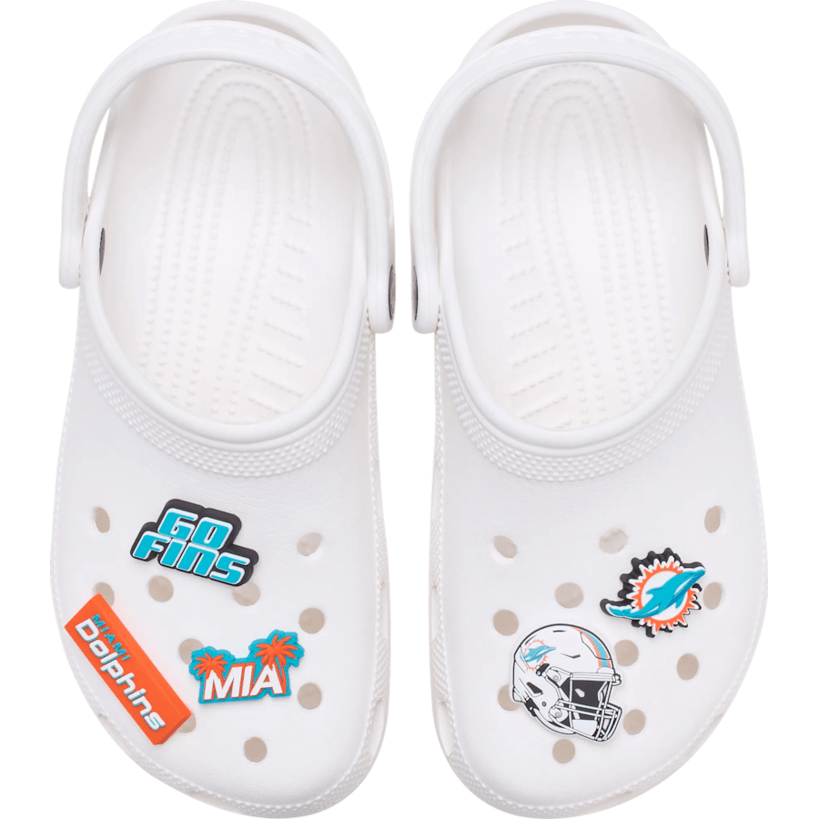 Women / Men Crocs - NFL Miami Dolphins 5 Pack Jibbitz Shoe Charm