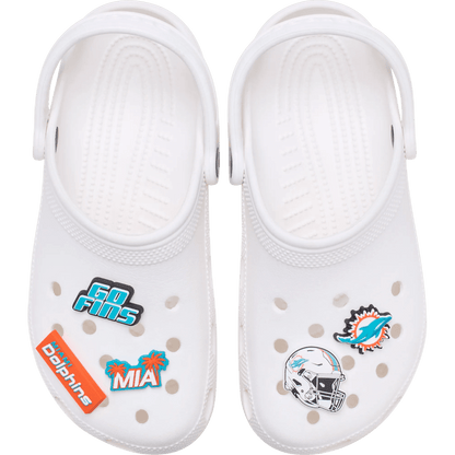 Women / Men Crocs - NFL Miami Dolphins 5 Pack Jibbitz Shoe Charm