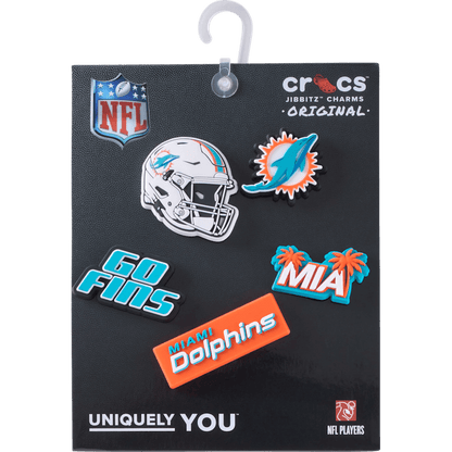 Women / Men Crocs - NFL Miami Dolphins 5 Pack Jibbitz Shoe Charm
