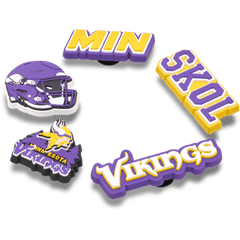 Crocs NFL Minnesota Vikings 5 Pack Jibbitz Shoe Charm Women|Men|Jibbitz™ Charms