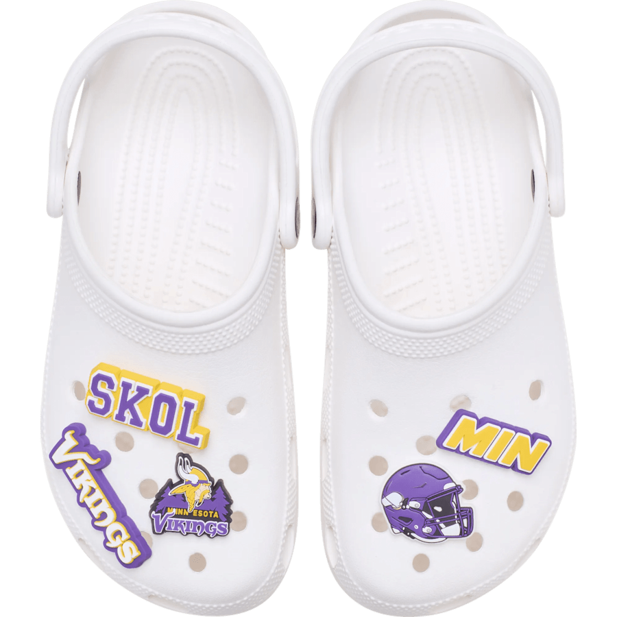 Women / Men Crocs - NFL Minnesota Vikings 5 Pack Jibbitz Shoe Charm