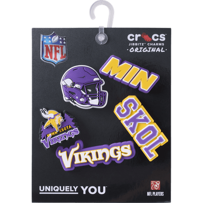 Women / Men Crocs - NFL Minnesota Vikings 5 Pack Jibbitz Shoe Charm