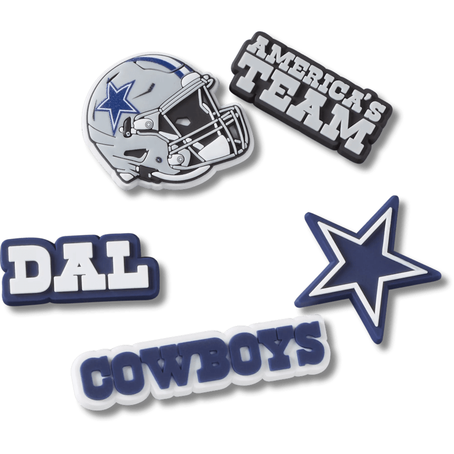 Women / Men Crocs - NFL Dallas Cowboys 5 Pack Jibbitz Shoe Charm