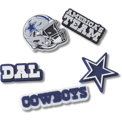 Crocs NFL Dallas Cowboys 5 Pack Jibbitz Shoe Charm Women|Men|Jibbitz™ Charms
