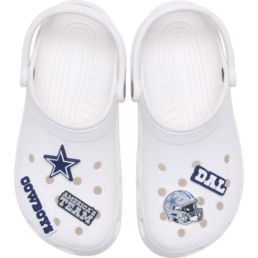 Women / Men Crocs - NFL Dallas Cowboys 5 Pack Jibbitz Shoe Charm