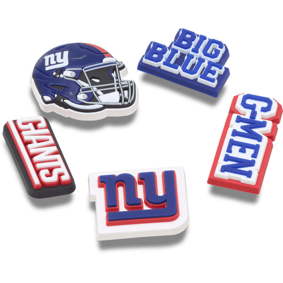 Women / Men Crocs - NFL New York Giants 5 Pack Jibbitz Shoe Charm