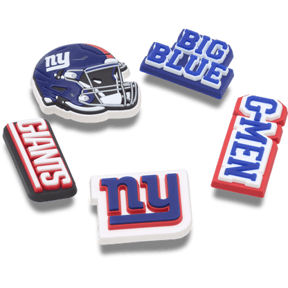 Women / Men Crocs - NFL New York Giants 5 Pack Jibbitz Shoe Charm
