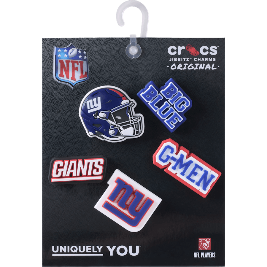 Women / Men Crocs - NFL New York Giants 5 Pack Jibbitz Shoe Charm