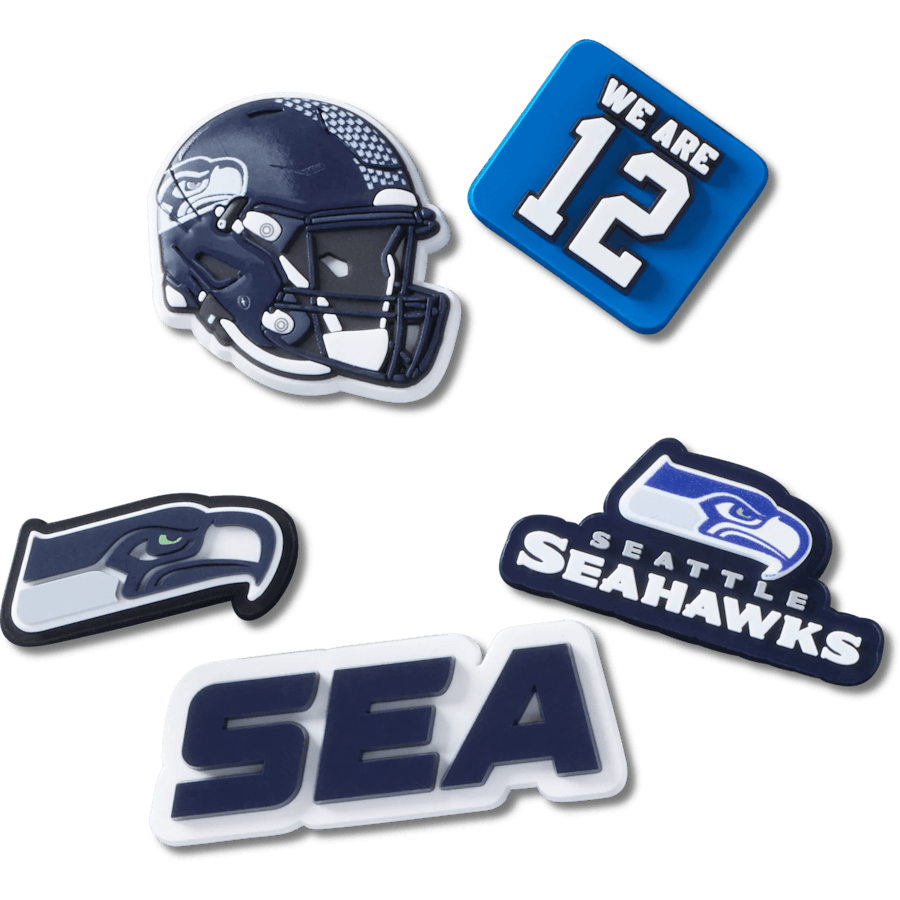 Women / Men Crocs - NFL Seattle Seahawks 5 Pack Jibbitz Shoe Charm