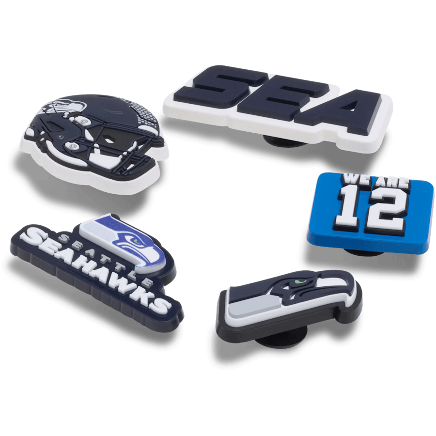 Women / Men Crocs - NFL Seattle Seahawks 5 Pack Jibbitz Shoe Charm
