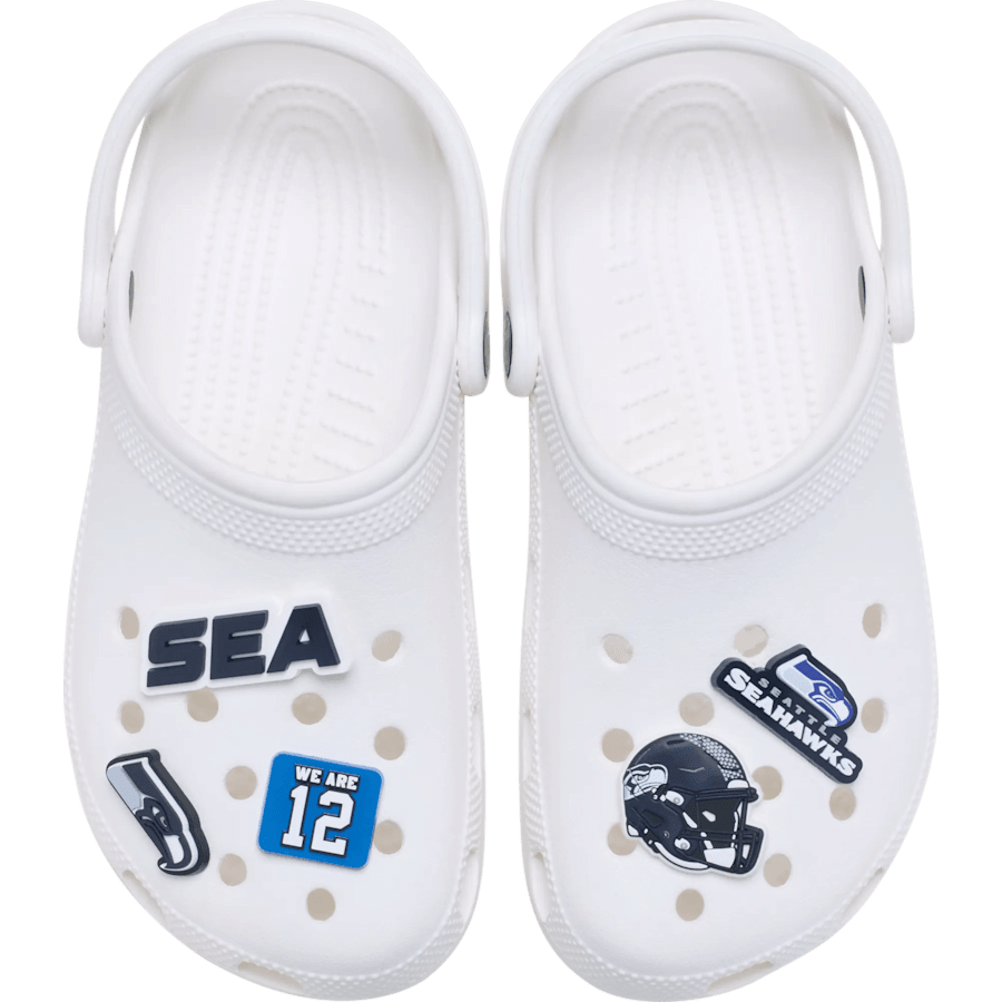 Women / Men Crocs - NFL Seattle Seahawks 5 Pack Jibbitz Shoe Charm