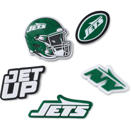 Women / Men Crocs - NFL New York Jets 5 Pack Jibbitz Shoe Charm