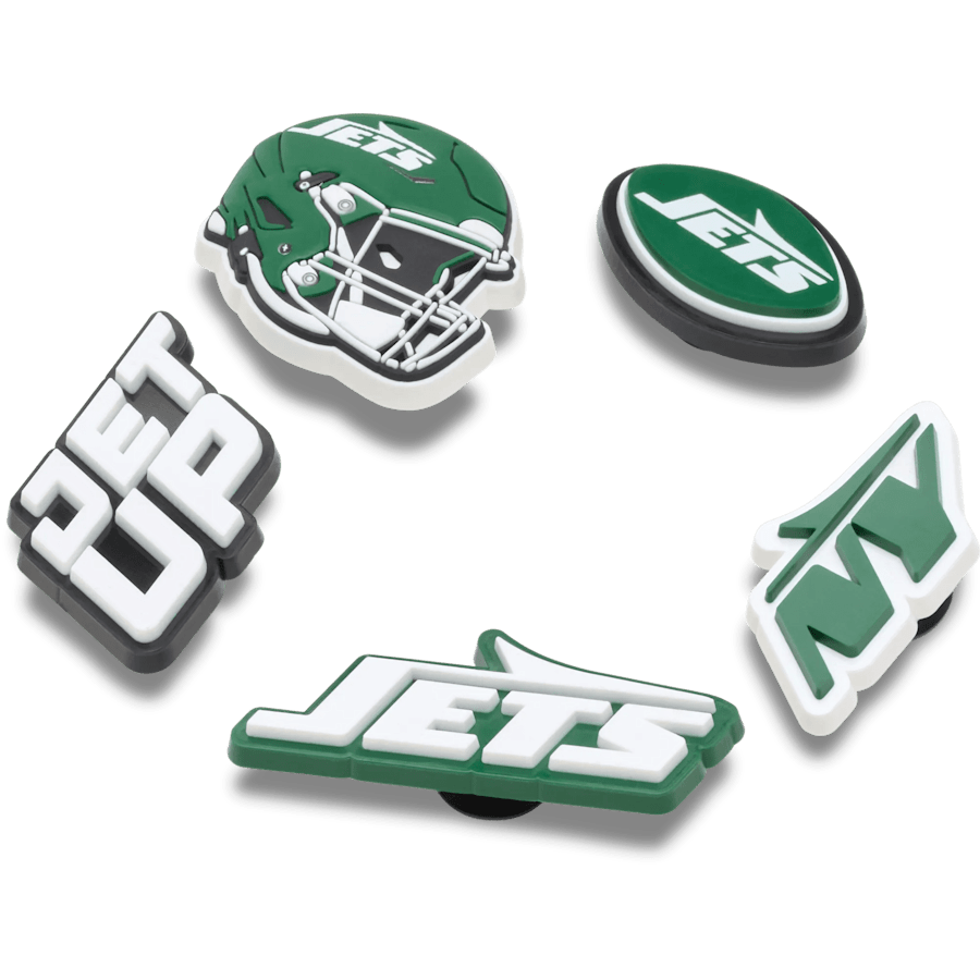 Women / Men Crocs - NFL New York Jets 5 Pack Jibbitz Shoe Charm