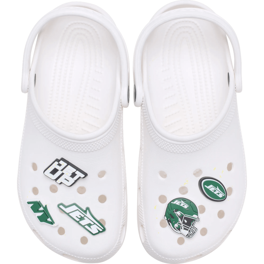 Women / Men Crocs - NFL New York Jets 5 Pack Jibbitz Shoe Charm