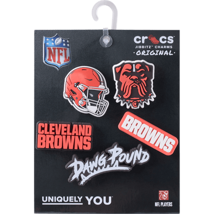 Women / Men Crocs - NFL Cleveland Browns 5 Pack Jibbitz Shoe Charm