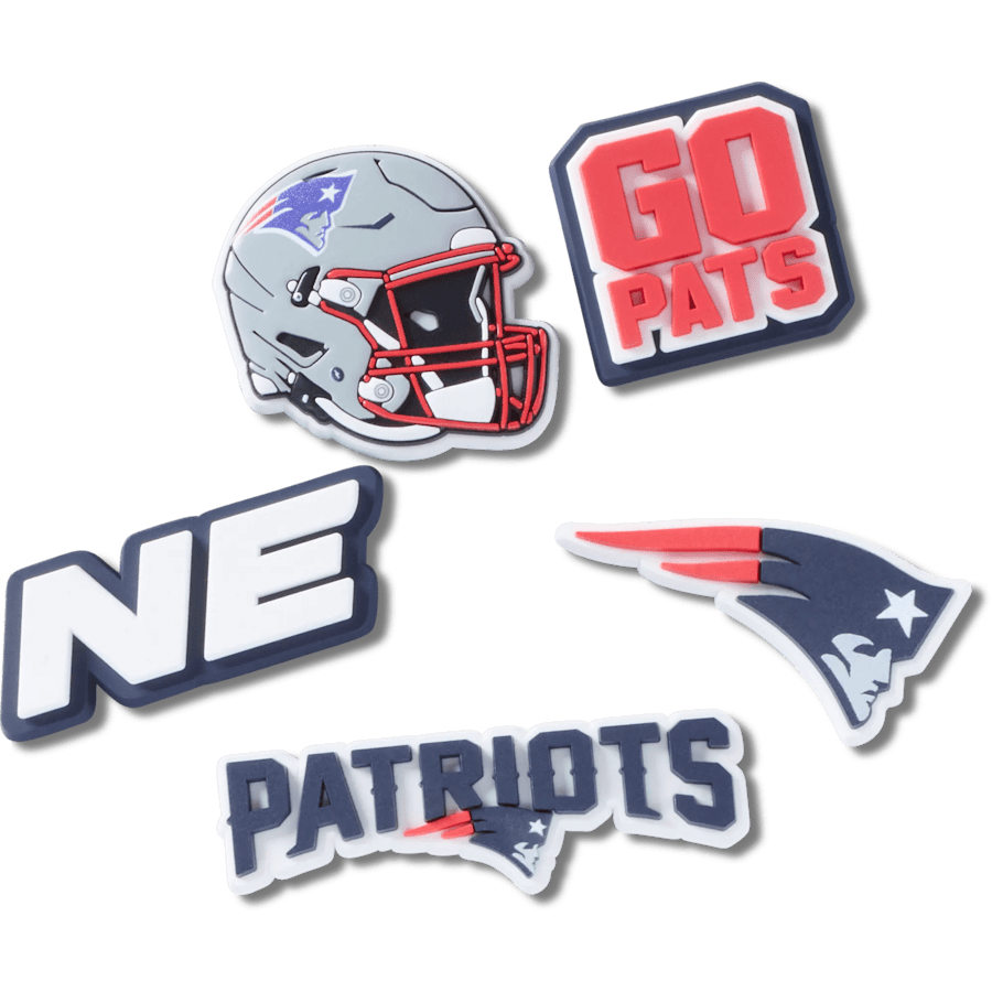 Women / Men Crocs - NFL New England Patriots 5 Pack Jibbitz Shoe Charm