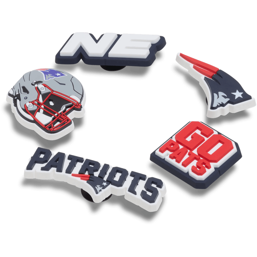 Women / Men Crocs - NFL New England Patriots 5 Pack Jibbitz Shoe Charm